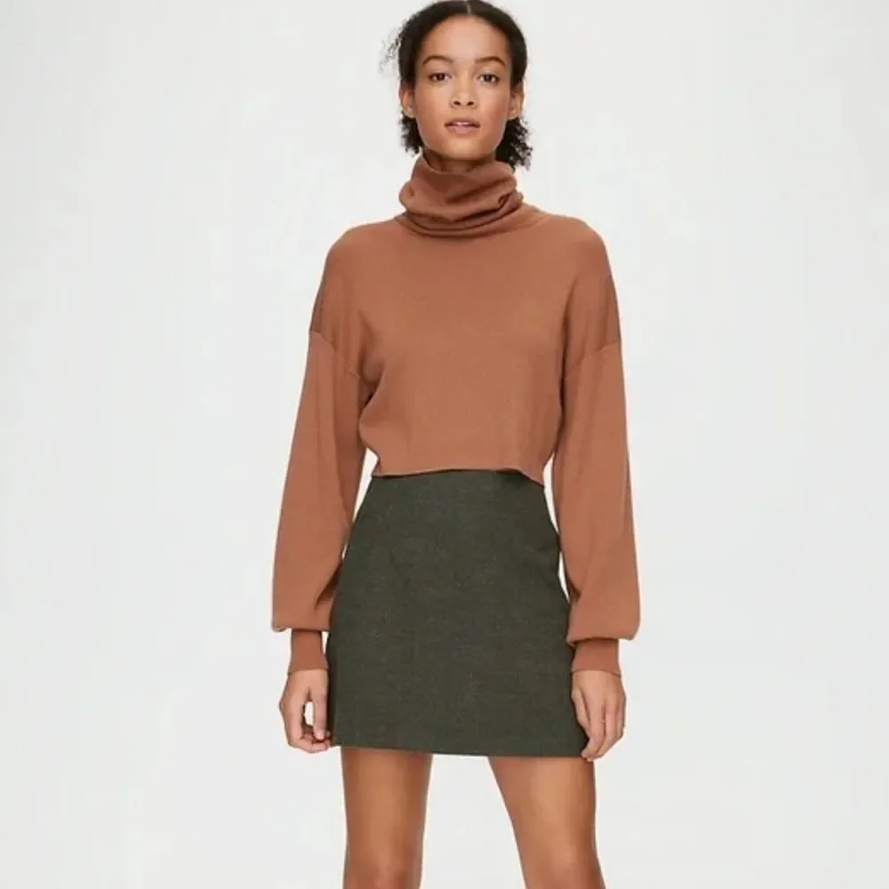 Wilfred Aritzia Renee Mini Skirt Gray Women’s 8 Pockets Lined Academia Classic